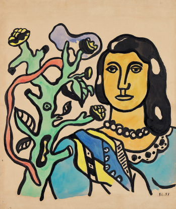 Fernand Léger, Jeune fille à la branche, 1951